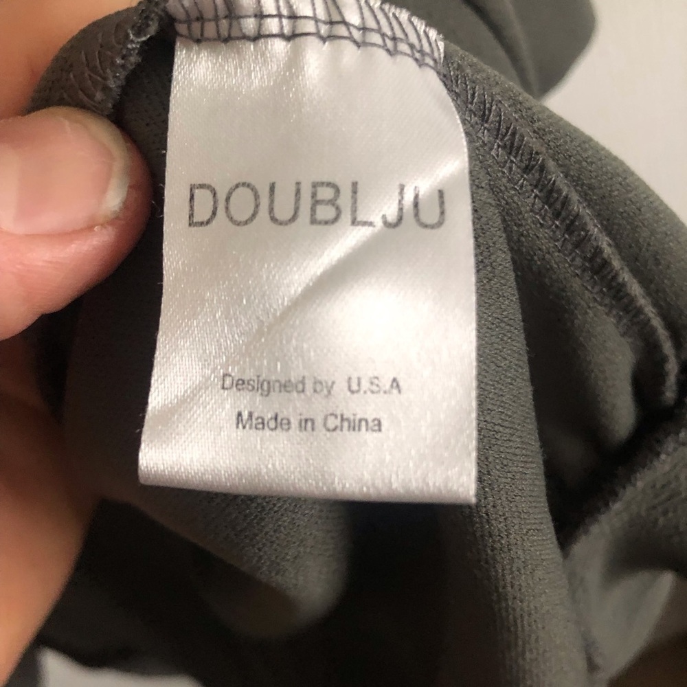 DoublJu gray long open blazer in size 2X - Picture 5 of 9